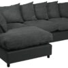 Argos Home Harry Left Hand Corner Chaise Sofa-Charcoal