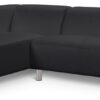 Argos Home Moda Left Hand Corner Chaise Sofa - Black