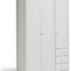 Argos Home New Scandinavia 3 door 3 Drawer Wardrobe - White