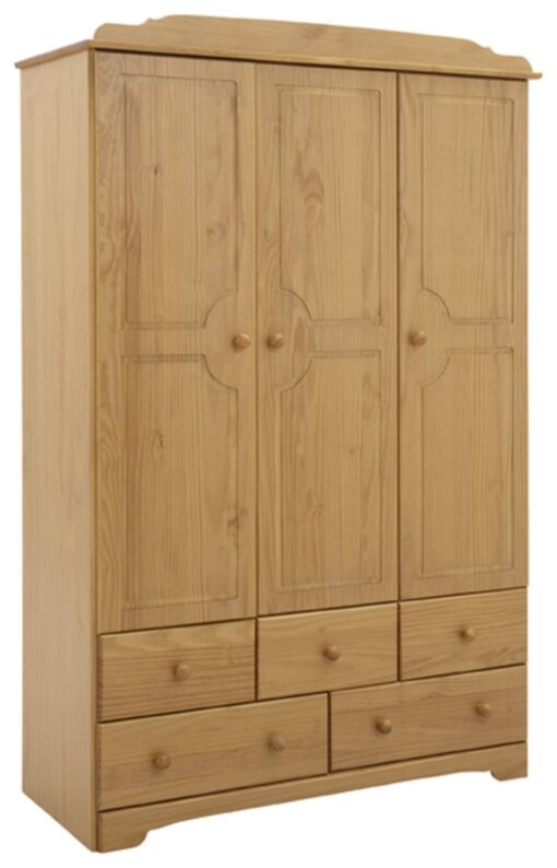 Argos Home Nordic 3 Door 5 Drawer Wardrobe - Pine