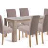 Argos Home Preston Extending Dining Table & 6 Brown Chairs