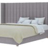 Aspire Grandeur Wing Double Ottoman Bed Frame - Grey