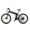 (Black) SAMEBIKE LO26-II Off-Road 750W Folding Electric Bike Top Speed 28 Mph