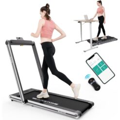 (CITYSPORTS GEARSTONE Folding Treadmill for Home 2 in 1 Electric Under Desk Treadmill Foldable Walking Running Machine wi) Citysports Treadmill,Walkin