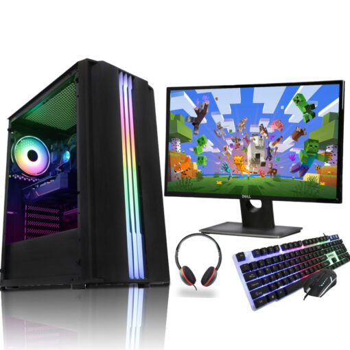 Core i5 Gaming PC Bundle 8GB RAM 500GB HDD 120GB SSD Windows 10 Wi-Fi