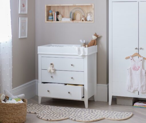 Cuggl Canterbury Nursery Chest Drawer- White