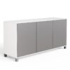 Frank Olsen Smart Tech LED 3 Door Sideboard - White & Grey