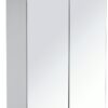 Habitat Atlas 2 Door Mirrored Tall Wardrobe - White