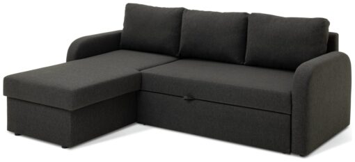 Habitat Carter Left Hand Corner Chaise Sofa Bed - Charcoal