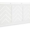 Habitat Chevron Large Radiator Cover - White