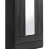 Habitat Jenson 3 Door 4 Drawer Mirror Wardrobe - Black Brown