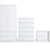 Habitat Jenson Gloss 4 Piece 3 Door Wardrobe Set - White