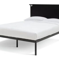 Habitat Kai Reversible Headboard Double Bed Frame - Black