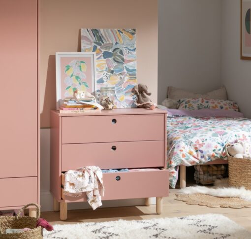 Habitat Kids Eden 3 Chest of Drawers - Pink