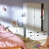 Habitat Kids Pagnell 3 Door 4 Drawer Wardrobe - White