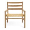 Habitat Laurie Solid Oak Lounge Chair - Natural