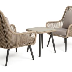 Habitat Malta 2 Seater Rattan Effect Garden Bistro Set