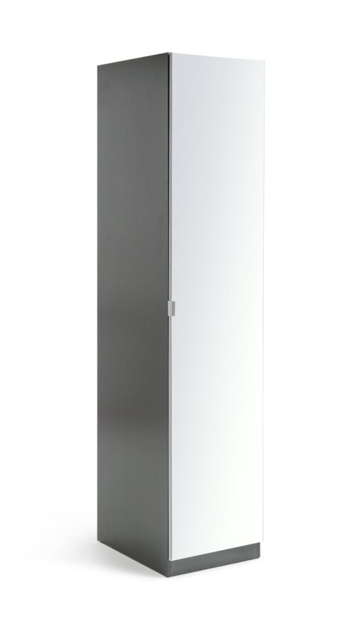 Habitat Munich 1 Door Mirror Wardrobe - Anthracite