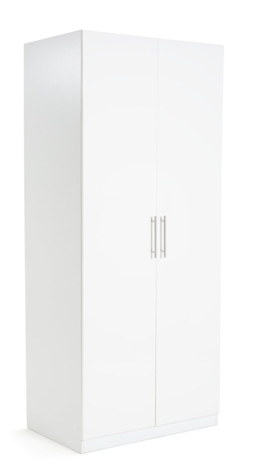 Habitat Munich 2 Door Wardrobe - White Gloss