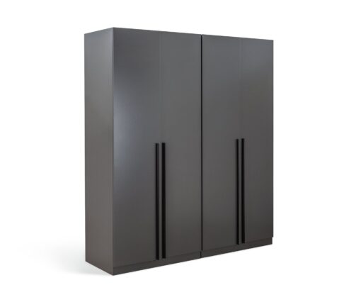 Habitat Munich 4 Door Wardrobe - Anthracite