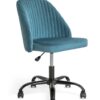 Habitat Nori Velvet Office Chair - Blue