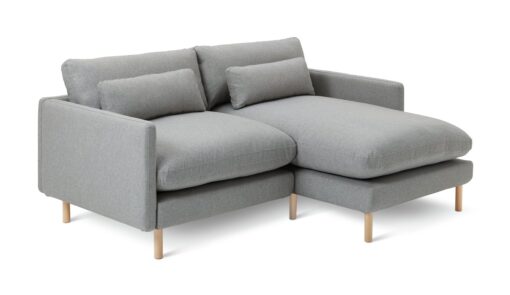 Habitat Paola Right Hand 3 Seater Chaise Sofa Set - Grey