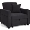 Habitat Reagan Fabric Chairbed - Charcoal