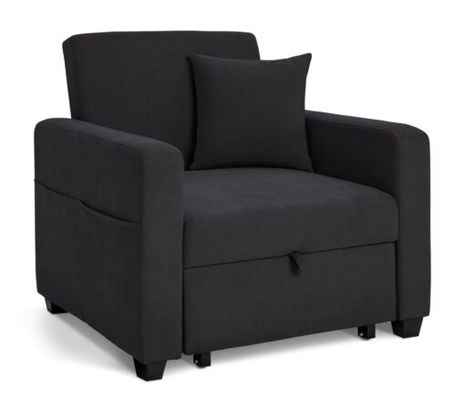 Habitat Reagan Fabric Chairbed - Charcoal