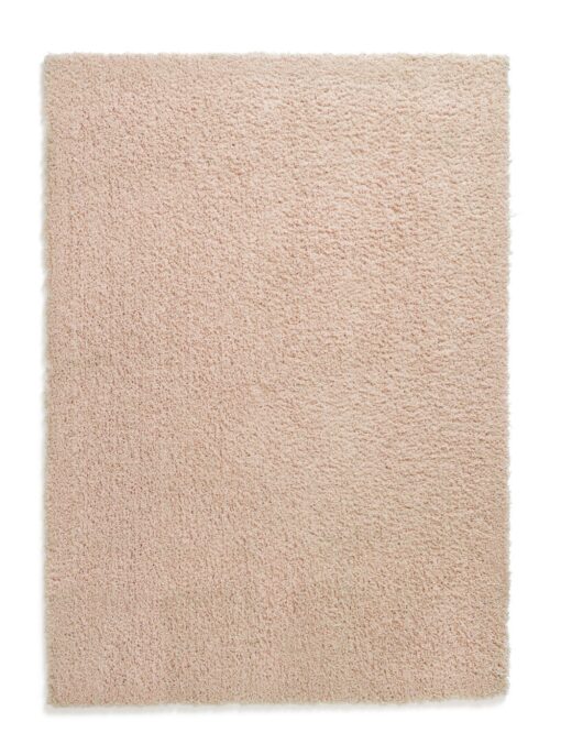 Habitat Recycled Cosy Plain Shaggy Rug -200x290cm - Blush