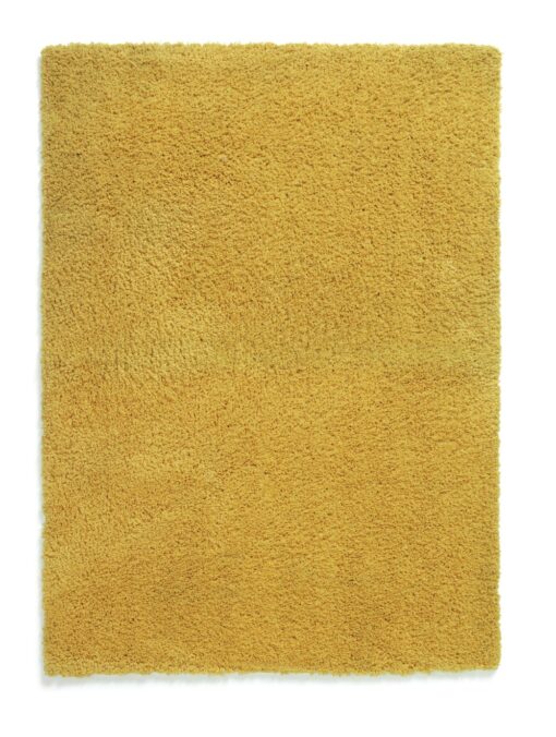 Habitat Recycled Plain Cosy Shaggy Rug - 200x290cm - Mustard