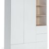 Habitat Skandi 2 Door 4 Drawer Open Wardrobe - White