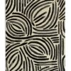 Habitat Skandi Brush Marks Rug - Black & White - 160x230cm