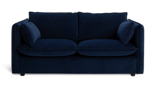 Habitat Willow Velvet 3 Seater Sofa - Navy