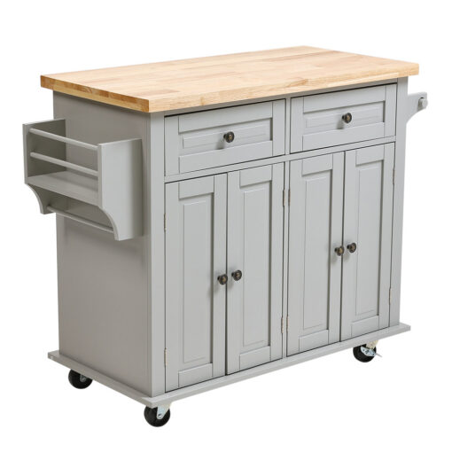 Lamia 110cm Wide Rolling Kitchen Trolley