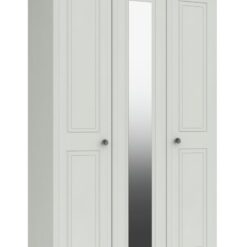 Rendlesham 3 Door Mirror Wardrobe - White