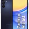 SIM Free Samsung A15 5G 128GB Mobile Phone - Blue Black