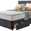 Silentnight Comfort Double 2 Drawer Divan Bed - Charcoal