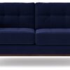 Swoon Berlin Velvet 2 Seater Sofa - Ink Blue
