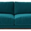 Swoon Denver Velvet 4 Seater Sofa- Kingfisher Blue