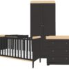 Tutti Bambini Rio 3 Piece Nursery Furniture Set - Slate Oak