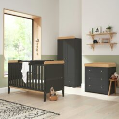 Tutti Bambini Rio 3 Piece Nursery Furniture Set - Slate Oak