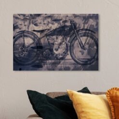 'Vintage Bike' Graphic Art on Wrapped Canvas