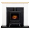 Adam Chester Electric Fire Suite - White Oak