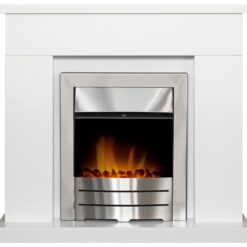 Adam Lomond Electric Fire Suite-White