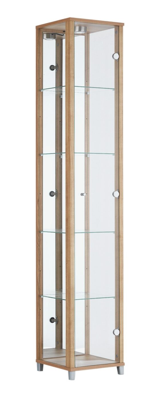 Argos Home 1 Glass Door Display Cabinet - Light Oak