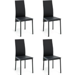 Argos Home 4 Lido Metal Dining Chairs - Black