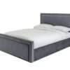 Argos Home Draper Kingsize Ottoman Velvet Bed Frame - Grey