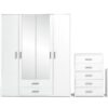 Argos Home Oslo 3 Piece 4 Door Wardrobe Set - White