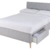 Argos Home Skandi Kingsize 2 Drawer Divan - Light Grey