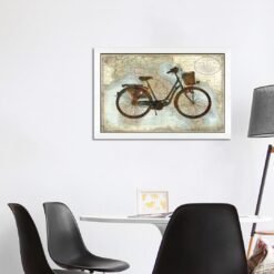 'Bike Italy' by Amanda Wade - Floater Frame Graphic Art Print on Canvas
